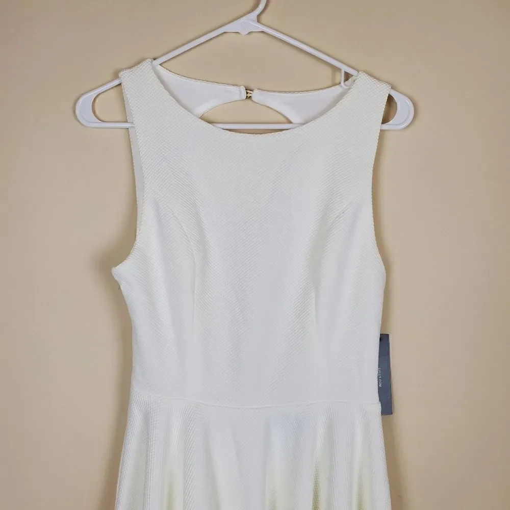 Lulus White Backless Skater Mini Dress